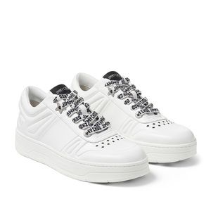 Jimmy Choo Hawaii/F White Calf Leather Trainers 7.5